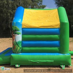 Le Jungle - château gonflable - couvert - occasion