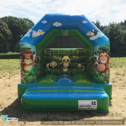Le Jungle - château gonflable - couvert - occasion