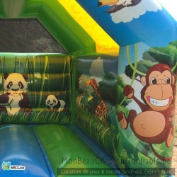 Le Jungle - château gonflable - couvert - occasion