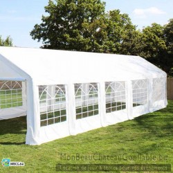 Tonnelle en tube - 3m x 10m - livrée - montée