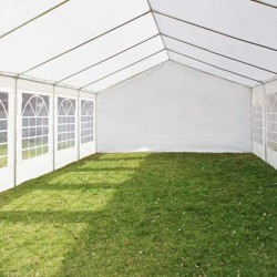 Tonnelle en tube - 3m x 10m - livrée - montée
