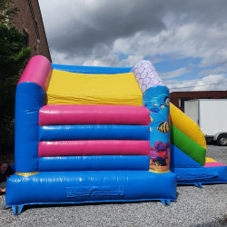 à vendre, château gonflable d'occasion couvert