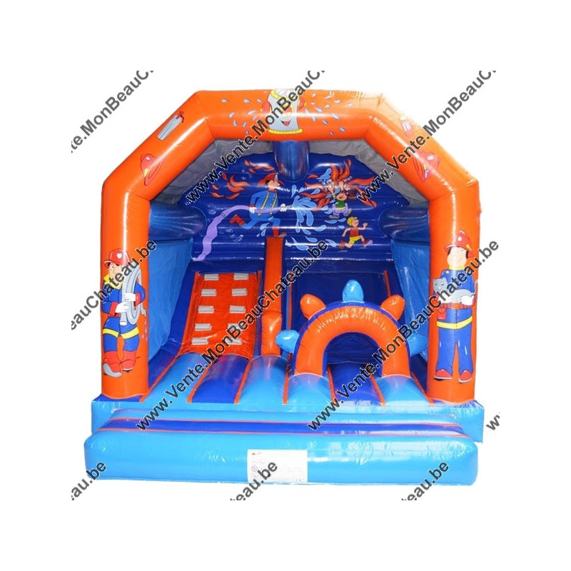 Château gonflable à vendre - toit et toboggan intérieur