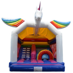 vente châteaux gonflable pour filles - le Classique Licorne