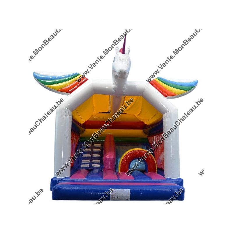 vente châteaux gonflable pour filles - le Classique Licorne