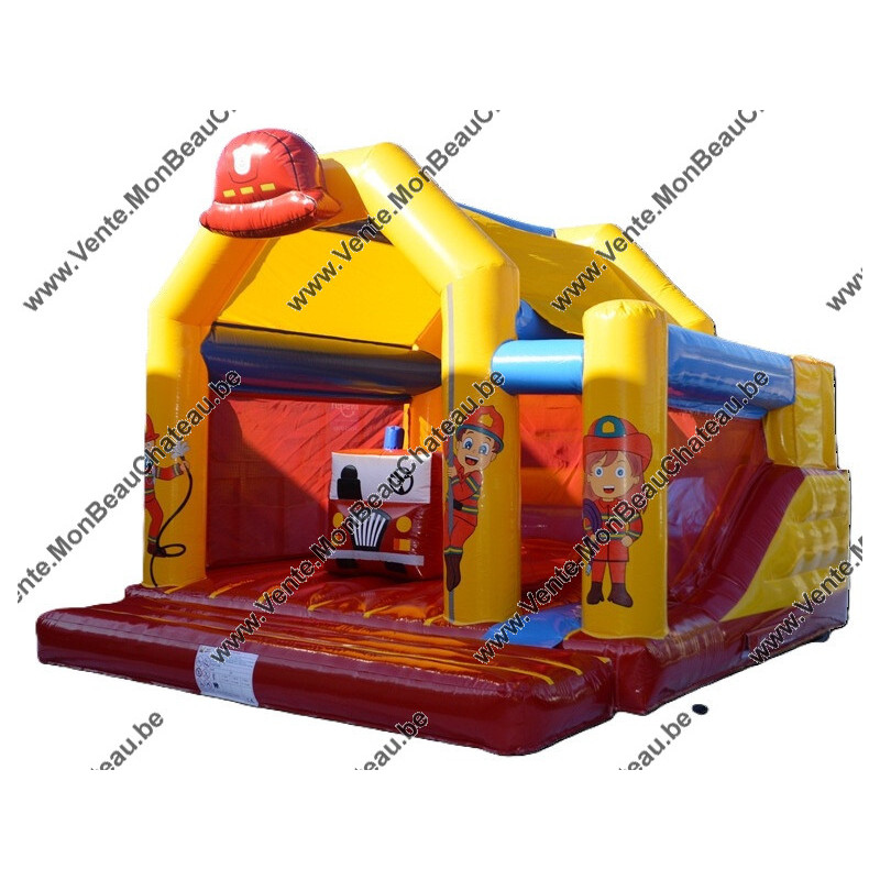 belle grande structure gonflable - Multifun pompier