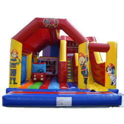 vente de châteaux gonflables pompiers