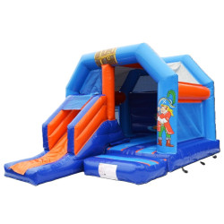 vente petite structure gonflable couverte avec toboggan